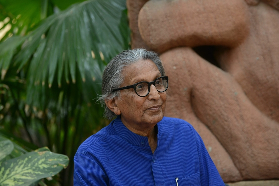 El arquitecto Balkrishna Vithaldas Doshi falleció en su natal india a los 95 años. Foto Afp