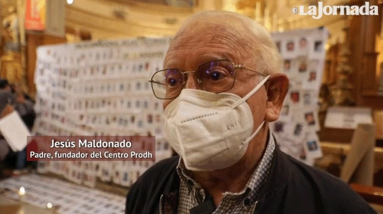 El fundador del Centro de Derechos Humanos Miguel Agustín Pro Juárez, José de Jesús Maldonado García, falleció hoy a la edad de 82 años, informó la organización civil. Imagen ‘La Jornada’ / Archivo 