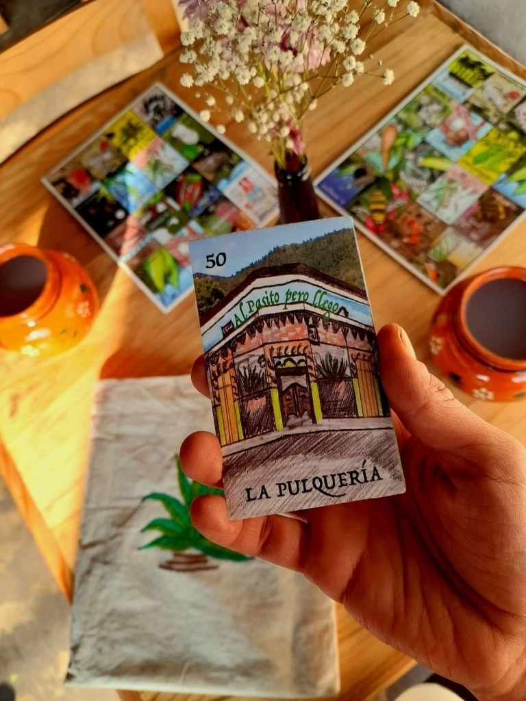 Una Familia de tlachiqueros de Hidalgo crearon una versión original de la lotería dedicada al agave. Foto Ricardo Montoya 