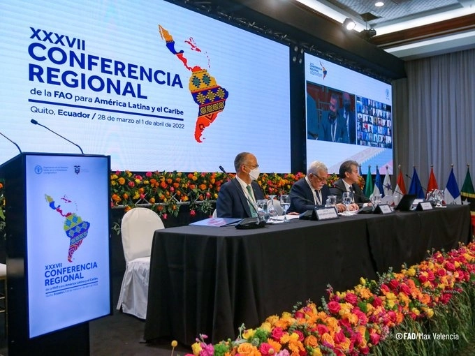 Se inauguraron los trabajos de la 37 conferencia regional de la FAO. Foto tomada de la cuenta de Twitter @FAOAmericas
