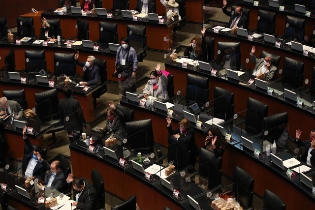 Sesión plenaria del Senado de la República este 09 de diciembre de 2020. Foto José Antonio López