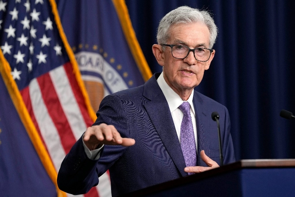 "Estamos haciendo política monetaria con la economía que tenemos", dijo Powell en la conferencia de prensa tras la decisión del Comité Federal de Mercado Abierto de mantener estable el costo del crédito, el 12 de junio de 2024. Foto Ap
