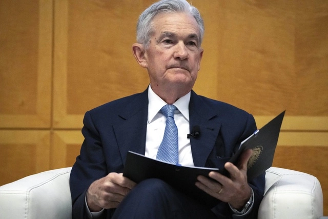 El presidente de la Fed, Jerome Powell, durante un evento en noviembre de 2023. Foto Ap