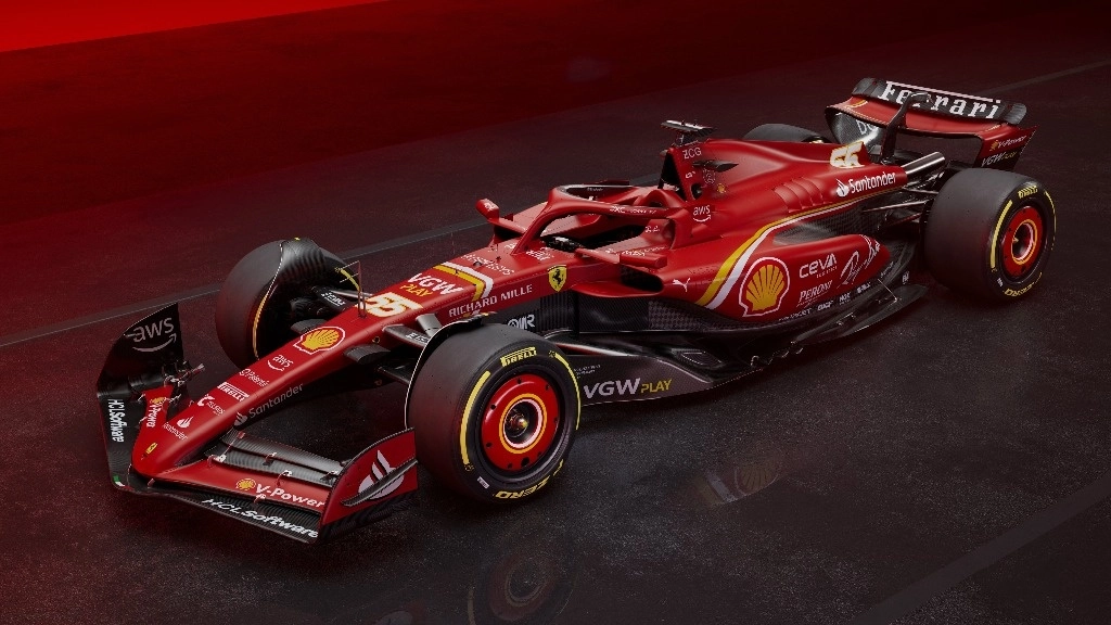 Ferrari presentó por medio de sus redes sociales el SF-24, el monoplaza con el que la Scuderia competirá en el Mundial de Fórmula 1 en 2024, última temporada antes de la llegada al equipo italiano del piloto Lewis Hamilton, procedente de su rival Mercedes. Foto tomada de X @ScuderiaFerrari