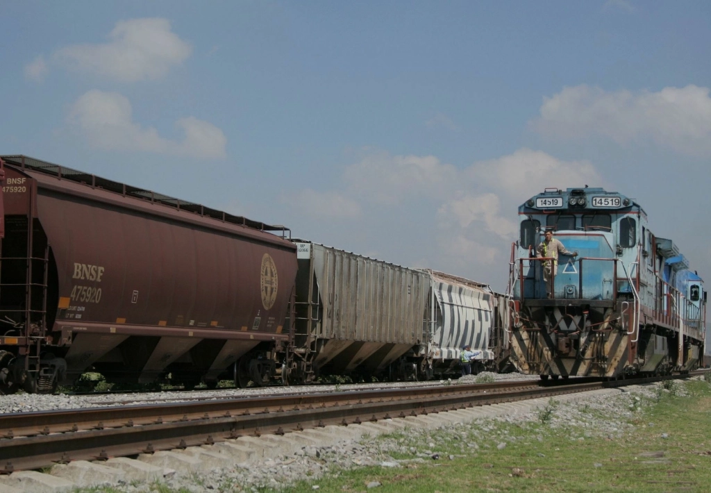 Servicio de transporte de carga en tren brindado por Ferrosur. Foto Cuartoscuro / Archivo