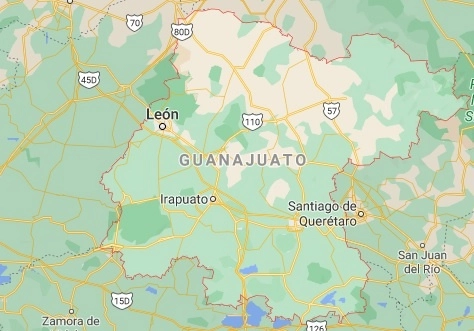 La Fiscalía informó de 11 homicidios en el estado; cinco en Celaya, dos en León, dos en Pénjamo y dos en Valle de Santiago. Foto Tomada de Google Maps