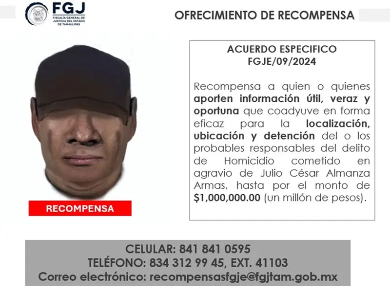 El titular de la FGJE, Irving Barrios Mojica, dio a conocer que luego de perpetrar el homicidio, los asesinos habrían viajado de Matamoros a Reynosa. Foto FGJE Tamaulipas