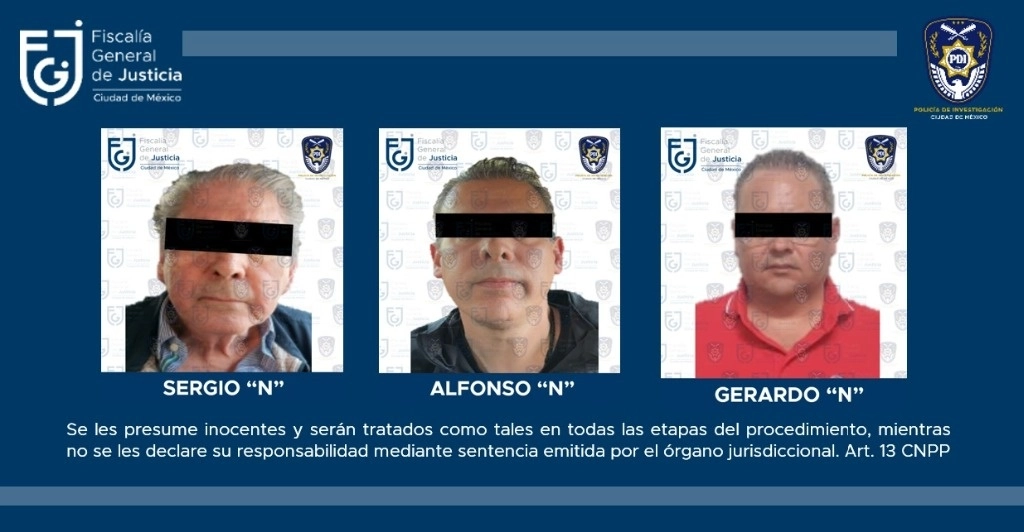 El curso de las investigaciones derivó en el hallazgo de antecedentes, que datan de 2016, 2022 y 2023 por los delitos de administración fraudulenta y operaciones con recursos de procedencia ilícita. Foto FGJCDMX