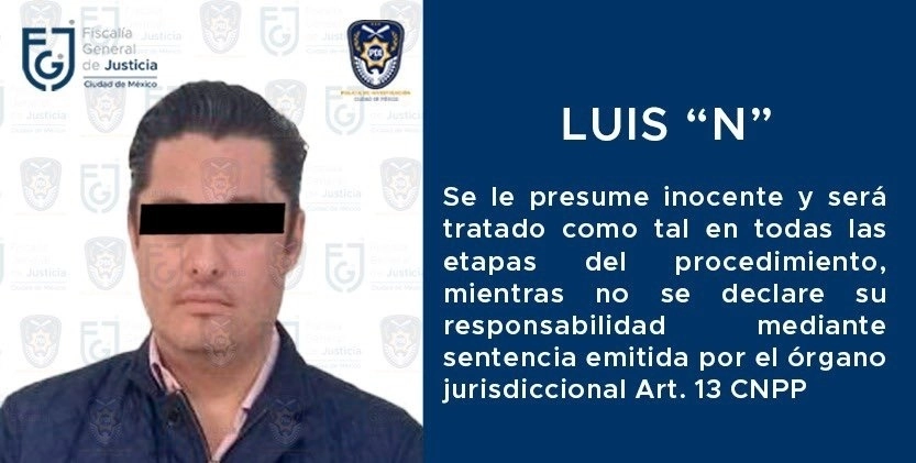 Nicias René Aridjis Vázquez, ex director de Obras y Desarrollo Urbano, presuntamente encabezaba el Cártel Inmobiliario de Benito Juárez, junto con Luis N, detenido el pasado sábado. Foto Tomada del Twitter @FiscaliaCDMX 