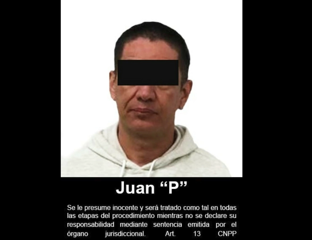 Juan Padilla Vizcarra, alias ‘El Cherri’, señalado como integrante del ‘Cártel’ Jalisco ‘Nueva Generación’. Foto cortesía de la FGR