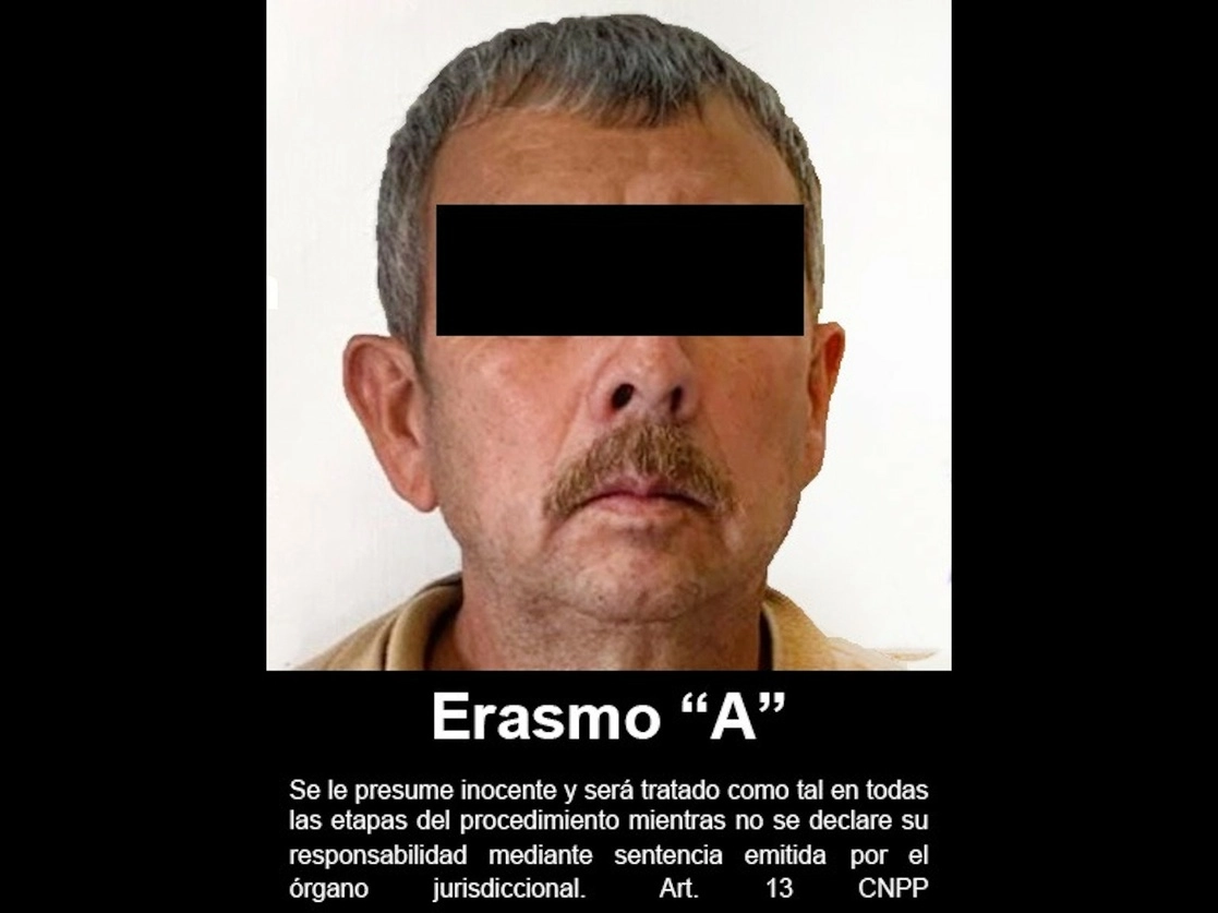 Erasmo Alcalá Díaz, acusado de homicidio y uso de arma de fuego, en el estado de Idaho, fue extradito a EU. Imagen cortesía de la Fiscalía General de la República