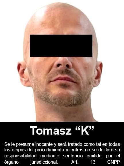 Tomasz Kruczkowski, de nacionalidad polaca es requerido por el Tribunal Regional de Bydgoszcz por presunta asociación delictuosa. Foto FGR