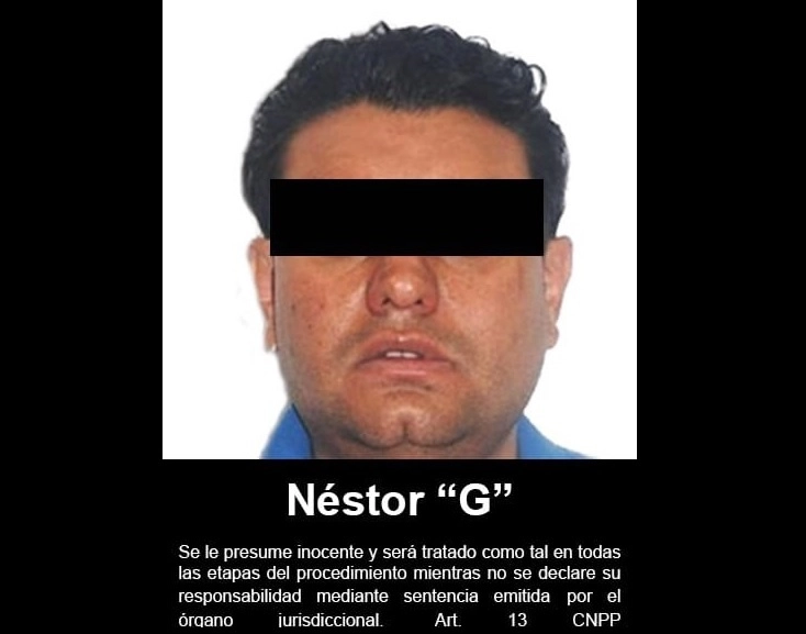 Néstor Gidínez ‘El Nalguitas’ fue sentenciado a 35 años de prisión por participar en el secuestro de una persona en mayo de 2014. Foto Tomada del Twitter @FGRMexico