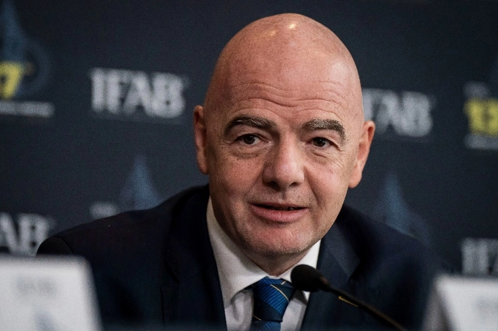 Gianni Infantino, presidente de la FIFA, durante un evento en Londres, en imagen del 3 de marzo de 2023. Foto Aaron Chown / PA vía Ap