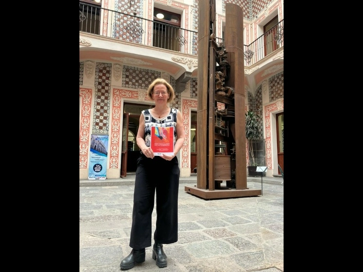 La investigadora francesa Natalie Depraz visitó México para presentar su libro ‘Fenomenología de la sorpresa: Un sujeto cardinal’. Foto cortesía Ángel Juárez Aguilar 