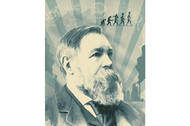 Friedrich Engels. Ilustración Rosario Mateo Calderón


