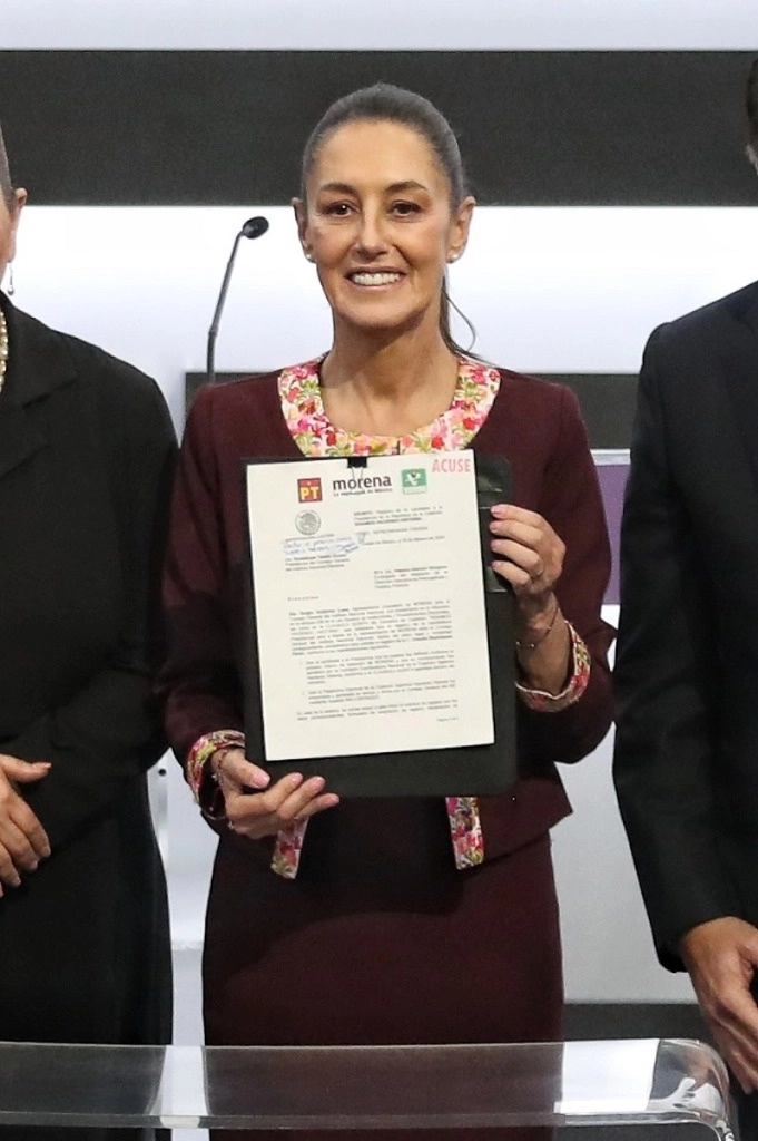 Claudia Sheinbaum, candidata presidencial de Morena, PT y PVEM. Foto Marco Peláez