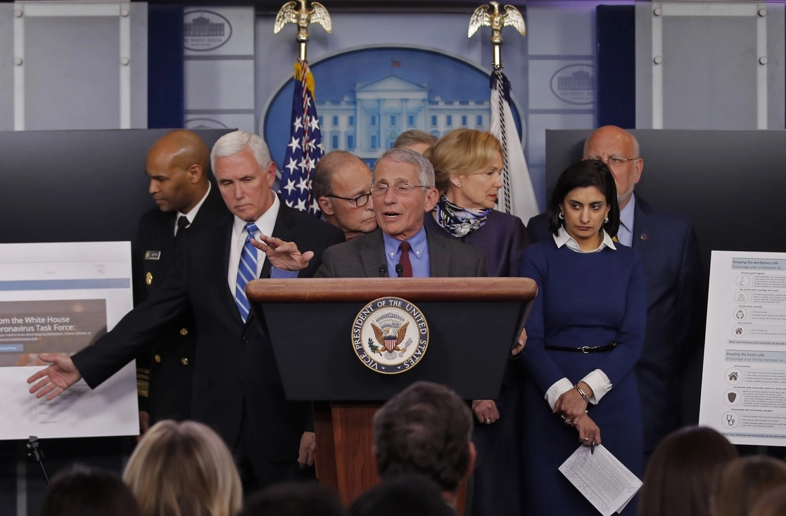 Anthony Fauci durante una conferencia de prensa. Foto Ap 