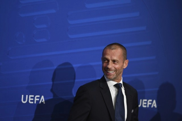 El presidente de la UEFA, Aleksander Ceferin (en imagen de archivo), durante un evento. Foto de Harold Cunningham / UEFA / Afp