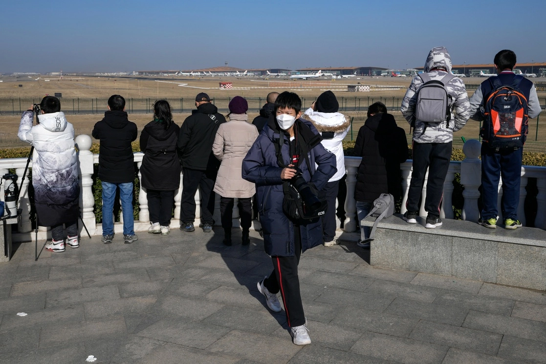 El Aeropuerto Internacional de Beijing Capital en Beijing, el domingo 8 de enero de 2023. Foto AP