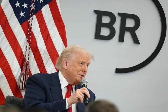 El presidente de EU, Donald Trump durante la reunión trimestral de la Mesa Redonda Empresarial. Foto 