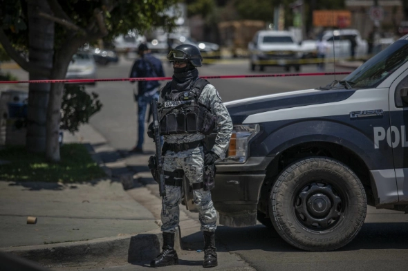 Operativo de seguridad en Mexicali, Baja California. Foto Cuartoscuro / Archivo