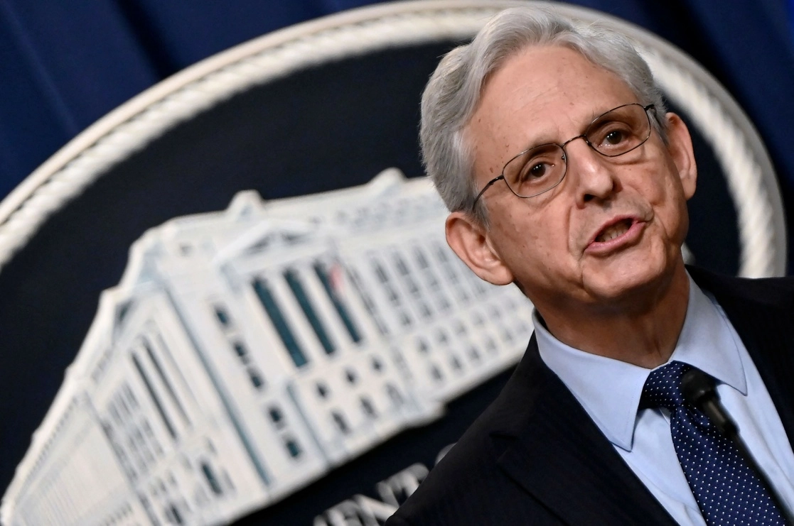 El secretario de Justicia de Estados Unidos, Merrick Garland, nombró a un fiscal independiente para que investigue el hallazgo de documentos clasificados en la vivienda y oficina del presidente Joe Biden, el 12 de enero de 2023. Foto Afp 