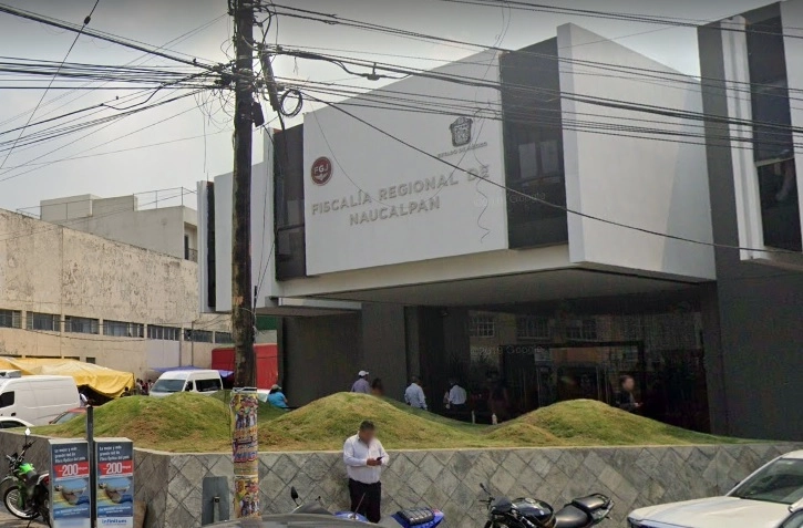 Fachada de la Fiscalía Regional de Naucalpan, de la que era titular Pedro Gutiérrez Campuzano. Captura de imagen de Google Maps