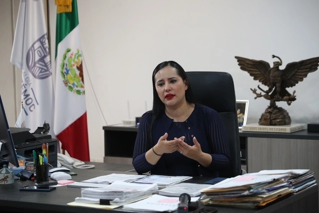 La alcaldesa de Cuauhtémoc, Sandra Cuevas en imagen de archivo. Foto María Luisa Severiano