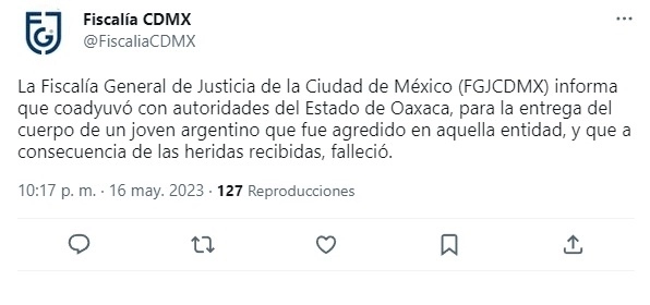 La dependencia capitalina informó del proceso en sus redes sociales.