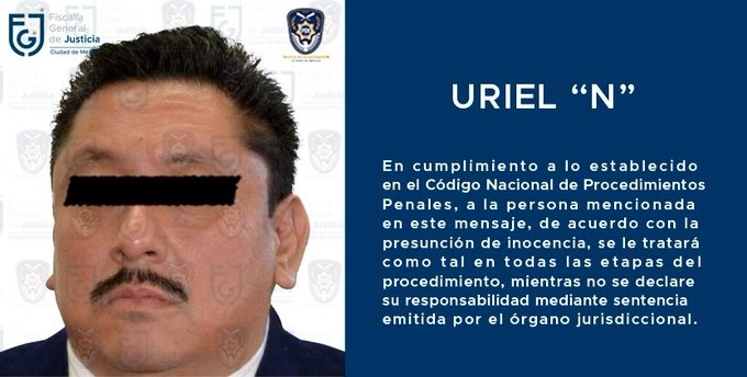 Detectives PDI de la 
Fiscalía CDMX cumplimentaron, en reclusión, una nueva orden de aprehensión en contra de Uriel “N”, por su posible participación en la comisión del delito de feminicidio, en su calidad de auxiliador.
