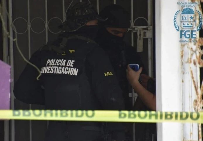 En el inmueble se rescataron niños, posibles víctimas de éstas conductas ilícitas. Foto Fiscalía Quinata Roo / La Jornada Maya 