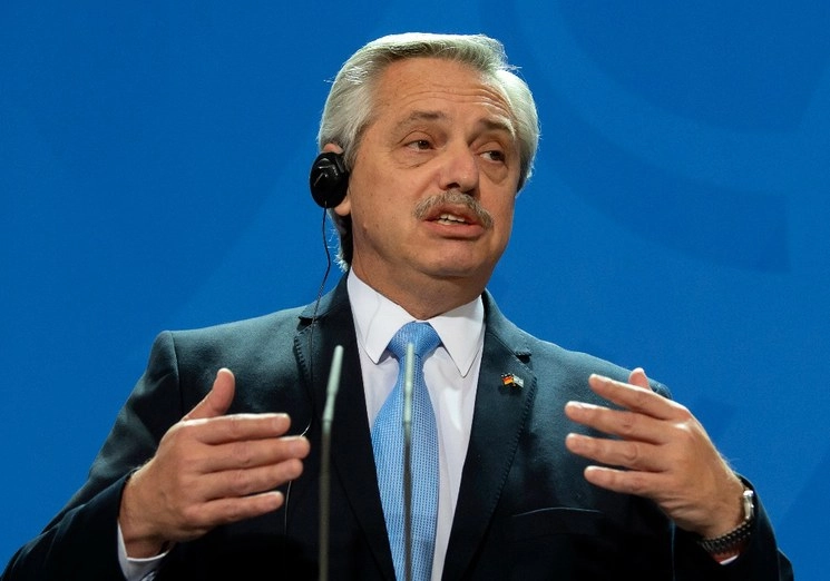 Alberto Fernández, presidente de Argentina remarcó que mantienen un diálogo sensato con el FMI. Foto Ap