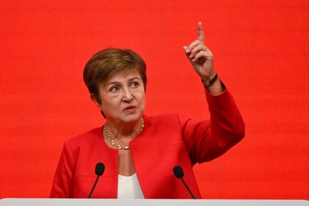 Kristalina Georgieva, directora gerente del Fondo Monetario Internacional. Foto Afp
