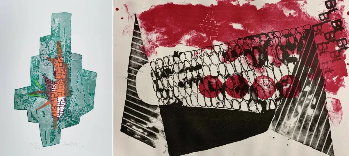 Sobre estas líneas, obra sin título de Alberto Castro Leñero. A la derecha, una pieza, también sin título, de Coral Revueltas, ambas forman parte de la exposición que busca ofrecer una perspectiva única sobre el maíz. La muestra permanecerá abierta al público hasta finales de noviembre. Foto 