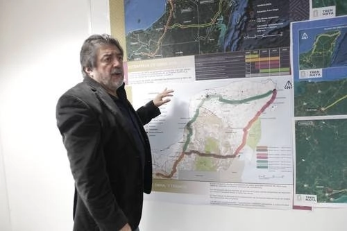 Rogelio Jiménez Pons, titular del Fonatur, en entrevista para La Jornada. Foto Yazmín Ortega Cortés/ archivo