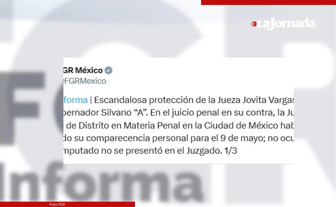 La Fiscalía informó sobre la demanda en sus redes sociales. Foto