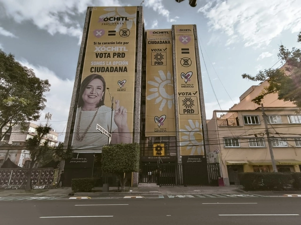 Oficinas del PRD en la colonia Escandón de la alcaldía Miguel Hidalgo, Ciudad de México, el 20 de septiembre de 2024. Foto María Luisa Severiano