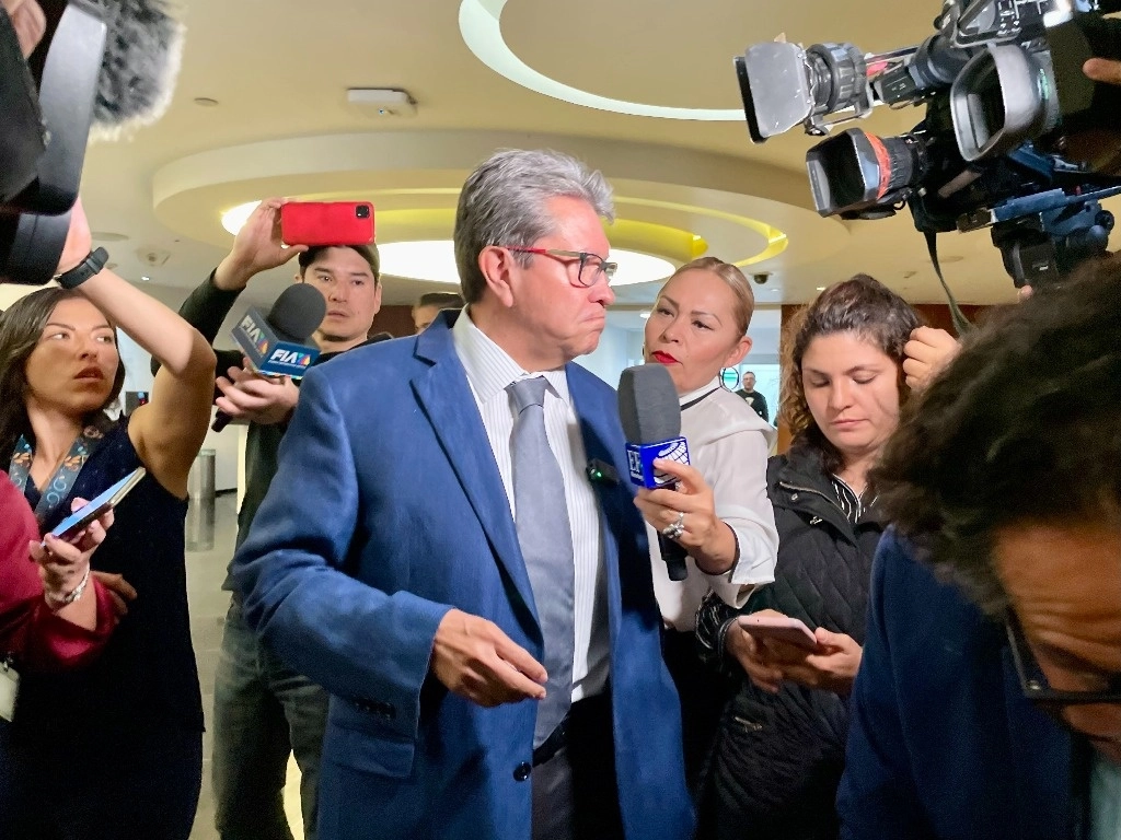 El senador Ricardo Monreal en el recinto legislativo, el 14 de marzo del 2024. Foto Roberto García Ortiz
