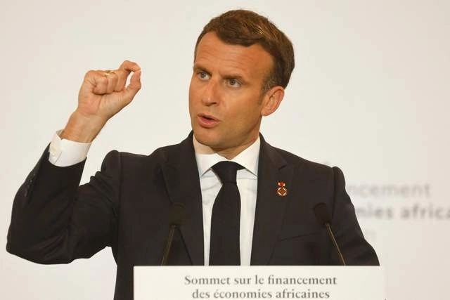 El presidente de Francia, Emmanuel Macron urgió a la ONU a detener el fuego entre Israel y Gaza. Foto Afp 