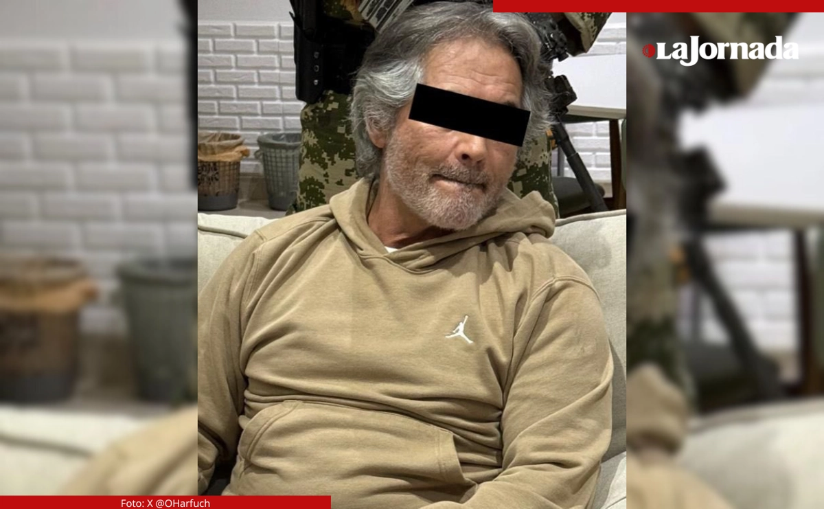 Hernán Bermúdez Requena, ex secretario de Seguridad de Tabasco y líder de la origanización criminal 'La Barredora', tras ser capturado en Asunción, Paraguay, el pasado 13 de septiembre. Foto