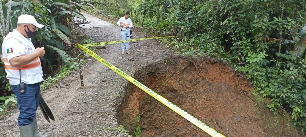 Protección Civil en Chiapas informó que al menos 934 personas resultaron afectadas por el paso del frente frío número 28. Foto tomada del Twitter de @pcivilchiapas 