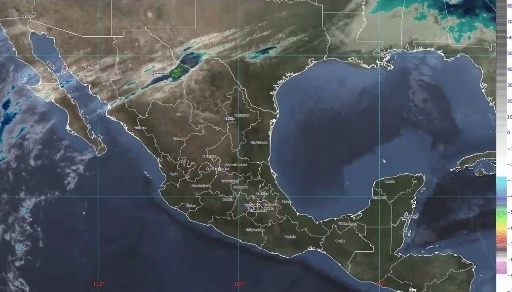 El SMN prevé rachas de viento en la Península de Baja California. Imagen tomada de la cuenta de Twitter @conagua_clima 