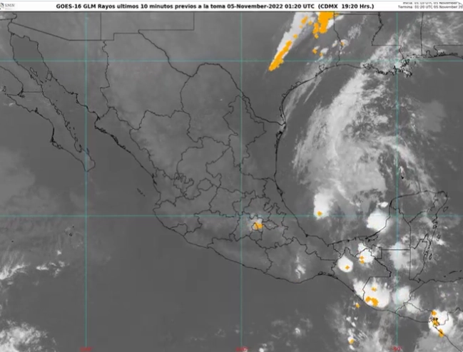 Se prevé que durante este sábado, el ciclón tropical se debilite gradualmente. Imagen SMN