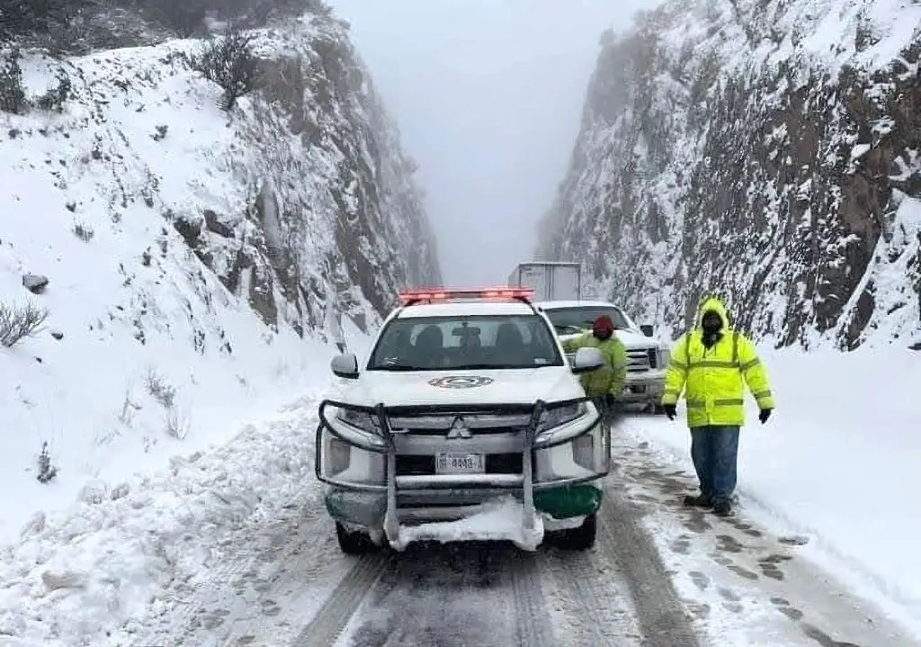 En la estación de la comunidad de Cumbres de Majalca, municipio de Chihuahua, se detectó una temperatura de -1.7 grados. Foto La Jornada
