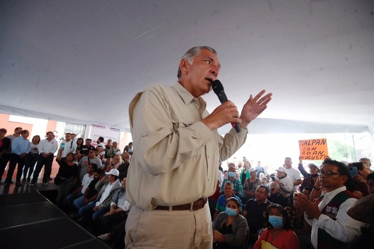 El aspirante a la coordinación de Comités de la 4T, Adán Augusto López en imagen de archivo. Foto Cristina Rodríguez