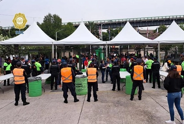 La SSC desplegó unh fuerte operativo de seguridad para el desarrollo del GP de México en el Autódromo Hermanos Rodríguez. Foto SSC