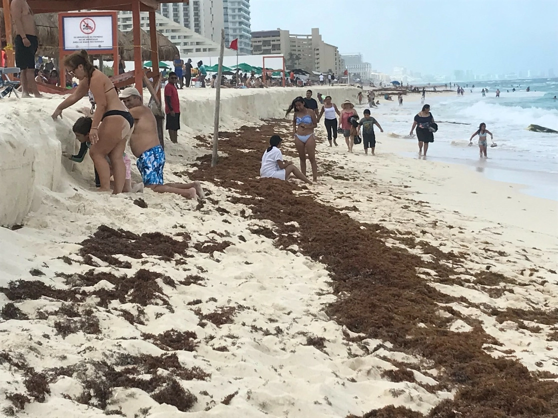Así se ve Playa Delfines. Foto 'La Jornada'