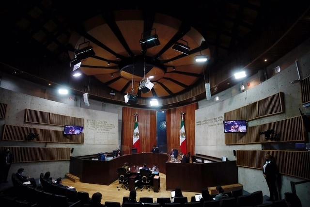 Sala de sesiones del TEPJF en imagen de archivo. Foto Cristina Rodríguez