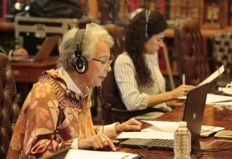 Por parte del gobierno federal participaron en el encuentro virtual, la secretaria de Gobernación, Olga Sánchez, y la del Trabajo, Luisa María Alcalde, entre otras. Foto cortesía de Segob